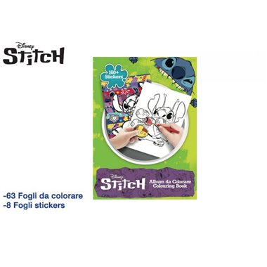 Album da Colorare 21x29 Stitch + 160 Stickers