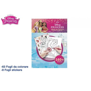 Album da Colorare 21x29 Principesse + 160 Stickers