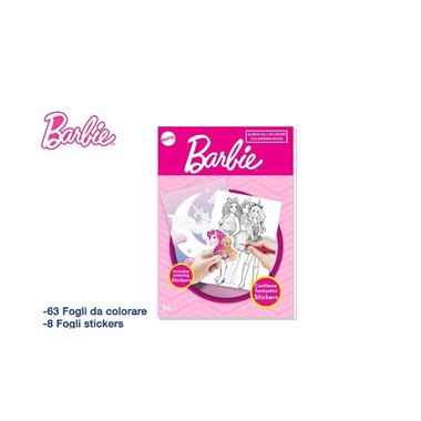 Album da Colorare 21x29 Barbie + 160 Stickers