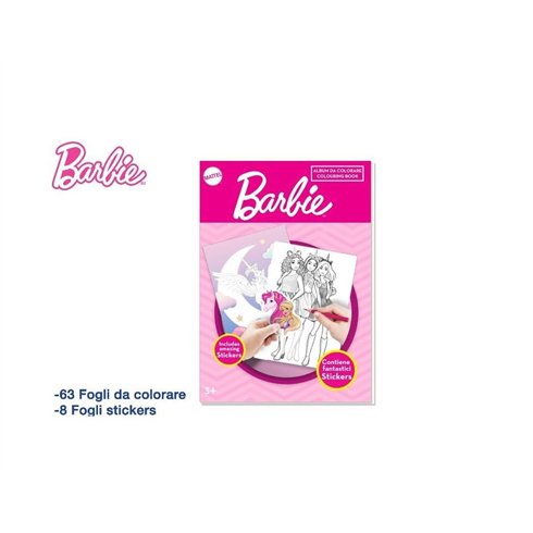 Album da Colorare 21x29 Barbie + 160 Stickers