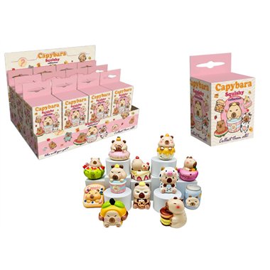 Portachiavi Squishy Capibara 12cm In Box Assortito