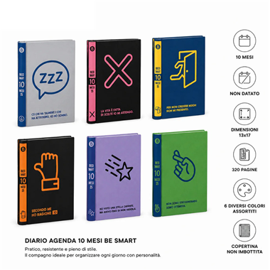 Be Smart Diario agenda 10 mesi Revival NON DATATO