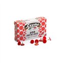 Punesse Colorate a 100 pz. Rosso