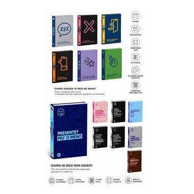 Be Smart Diario agenda 16 mesi Evolution + stickers NON DATATO