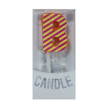 Candeline Sagomate Lettera B 10 pz.