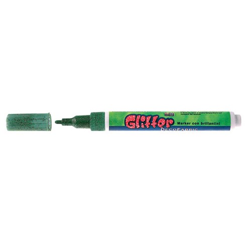 Marker DecoFabric  Glitter Verde PC854G 6 pz.