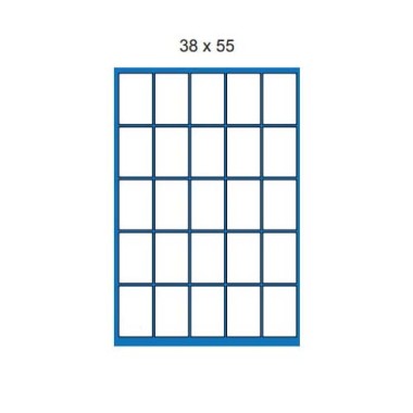 Etichette su A4 Memotak   38 x 55 2500 pz.