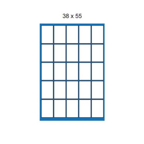 Etichette su A4 Memotak   38 x 55 2500 pz.