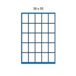 Etichette su A4 Memotak   38 x 55 2500 pz.