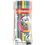 Pennarelli Stabilo Pen 68 Sleeve Pack 30 col.ass.