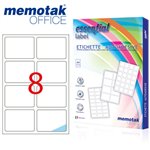 Etichette su A4 Memotak   99 x 67.7 800 pz.