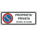 Targa adesiva Proprieta Privata Sosta EF6203