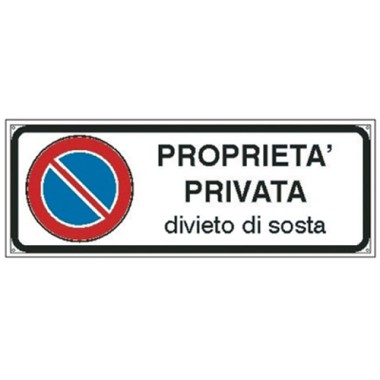 Targa adesiva Proprieta Privata Sosta EF6203