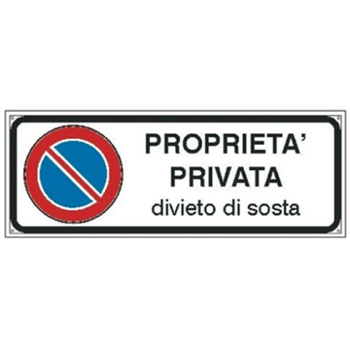 Targa adesiva Proprieta Privata Sosta EF6203