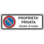 Targa adesiva Proprieta Privata Sosta EF6203