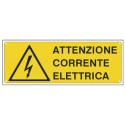 Targa adesiva Attenzione Corrente EF12.025P