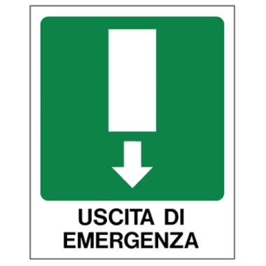 Targa adesiva Uscita d Emergenza EF52051