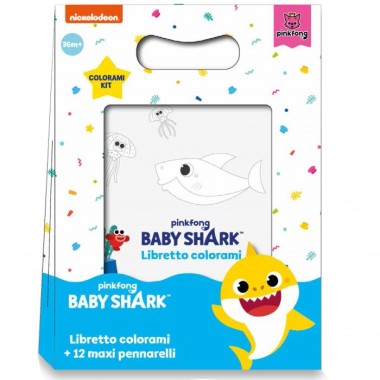 Seven Baby Shark Set Colouring