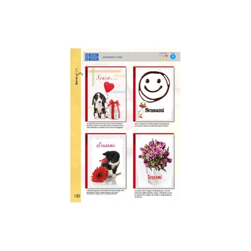 Biglietti Arteca Scusa Std 10242 12 pz.