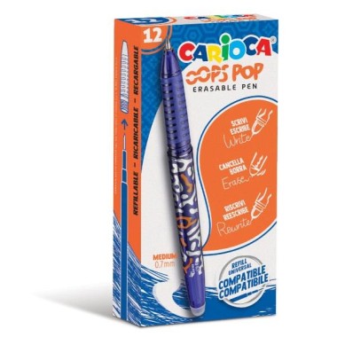 Penne Carioca Oops Pop Blu 12 pz.