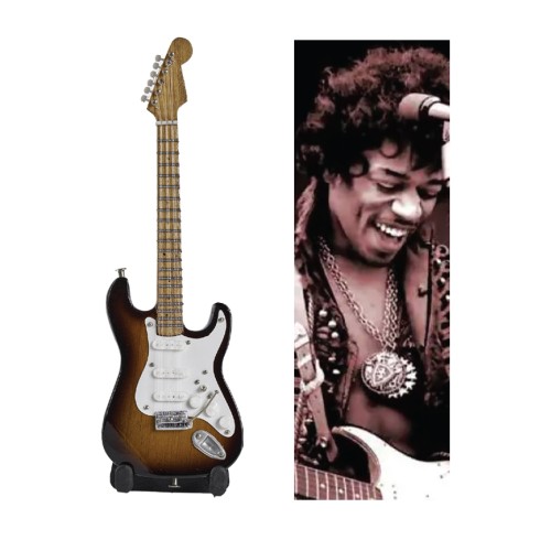 Mini Chitarra cm. 15 BMG-0021 Jimi Hendrix