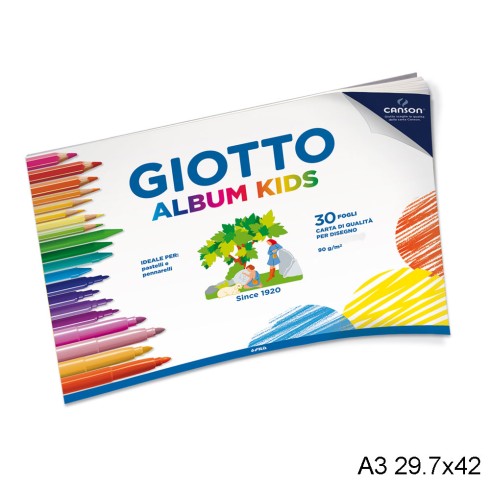 Album Giotto Kids  90 gr. A3 30 ff