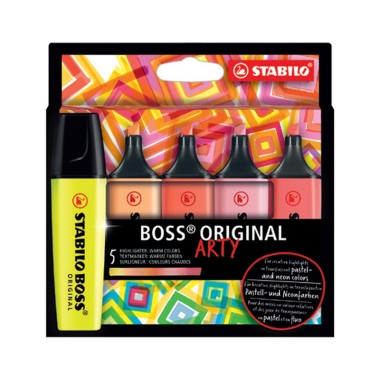 Evidenziatori Stabilo Boss Arty a  5 70/5-02-1-20