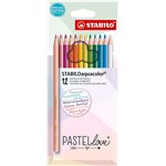 Pastel Love Stabilo a 12 Aquacolor 1612/7