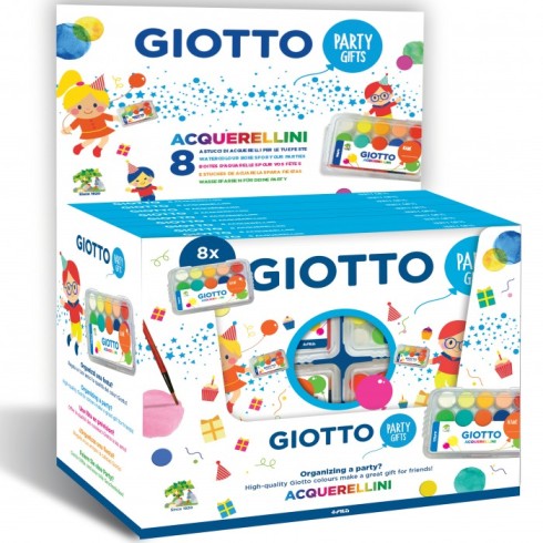 Giotto Party Gifts 8 Acquerellini