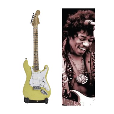 Mini Chitarra cm. 15 BMG-0403 Jimi Hendrix