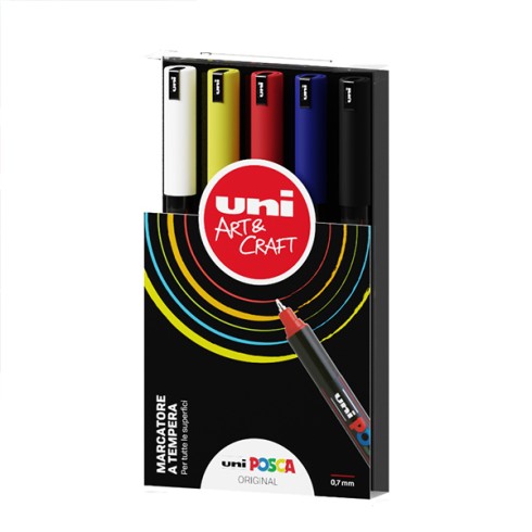 Marker Uni Posca Pen PC1  Set Original  5 pz.