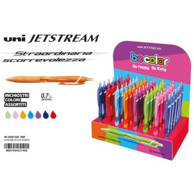 Penne Roller Uni Jetstream BeColor Expo 48 pz.