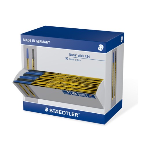 Penne Staedtler Noris 434 50 pz. Nero/Blu