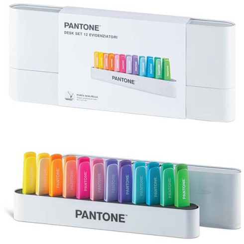 Pantone Osama Desk Set 12 Evidenziatori