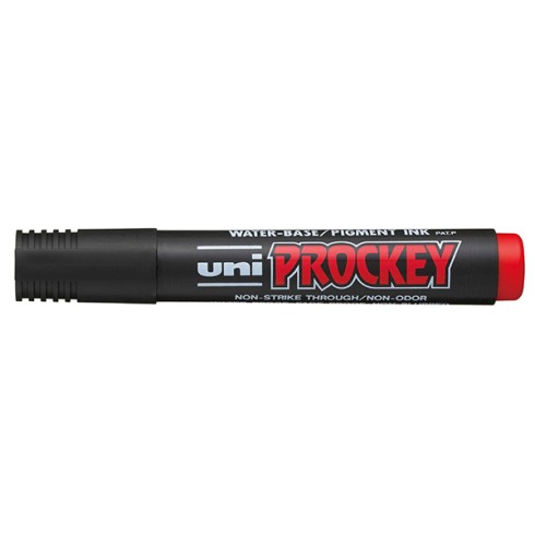 Marker Uni Prockey punta tonda Rosso 12 pz.