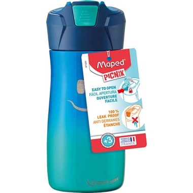 Maped Picnik Borraccia Acciaio 430 ml Blu 871203