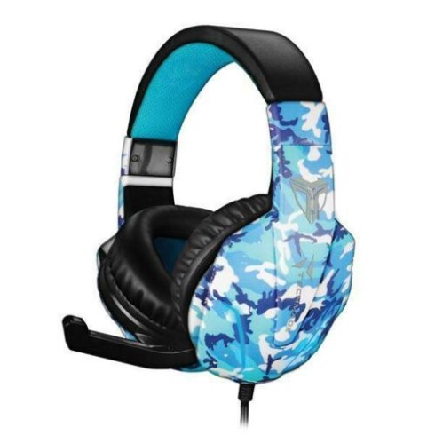 Techmade Gaming Cuffie Livello 1 Camo Blu