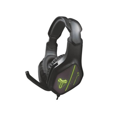 Techmade Gaming Cuffie Livello 2 Black Green