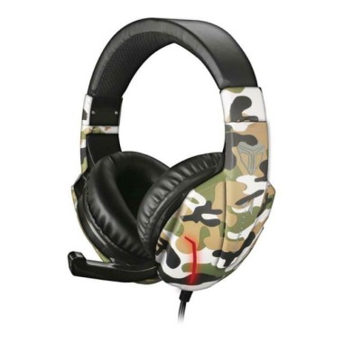 Techmade Gaming Cuffie Livello 1 Camo Green