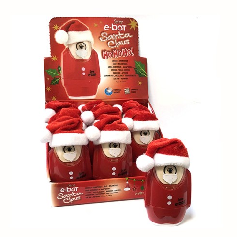 Temperini con gomma Serve Ebot Santa Claus 9 pz.