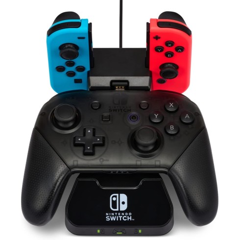 Nintendo Switch Caricatore per Joypad e Joycon Nero 1529991-01