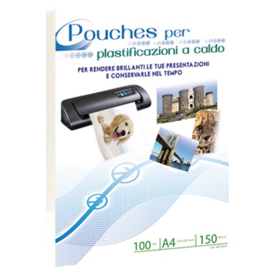 Pouches Memotak 150 mic  A4 100 pz.