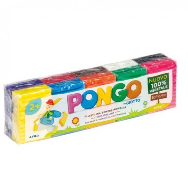 Plastilina Pongo by Giotto 500 gr. 10 colori