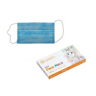 Mascherine Chirurgiche Baby Mask Azzurre 10 pz.