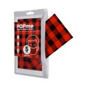 Mascherine uso Civile POPme Red Tartan da 5 pz.