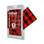 Mascherine uso Civile POPme Red Tartan da 5 pz.