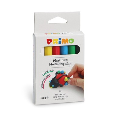 Plastilina Primo 18g 6 colori assortiti