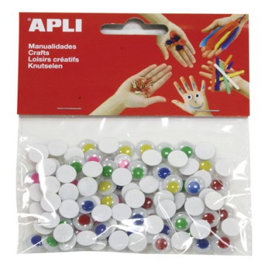 Apli Occhi Tondi 10 mm col. senza ciglia 100 pz