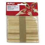 Apli Bastoncini Legno Naturali 114x10 mm 50 pz.