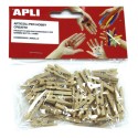 Apli Mollettine Legno 25x3 mm 45 pz.